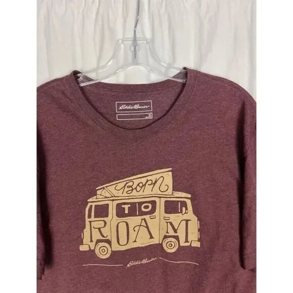 Eddie Bauer Born to Roam VW Bus 60's 70's Camper Van T-Shirt Men's Size L - Picture 5 of 10